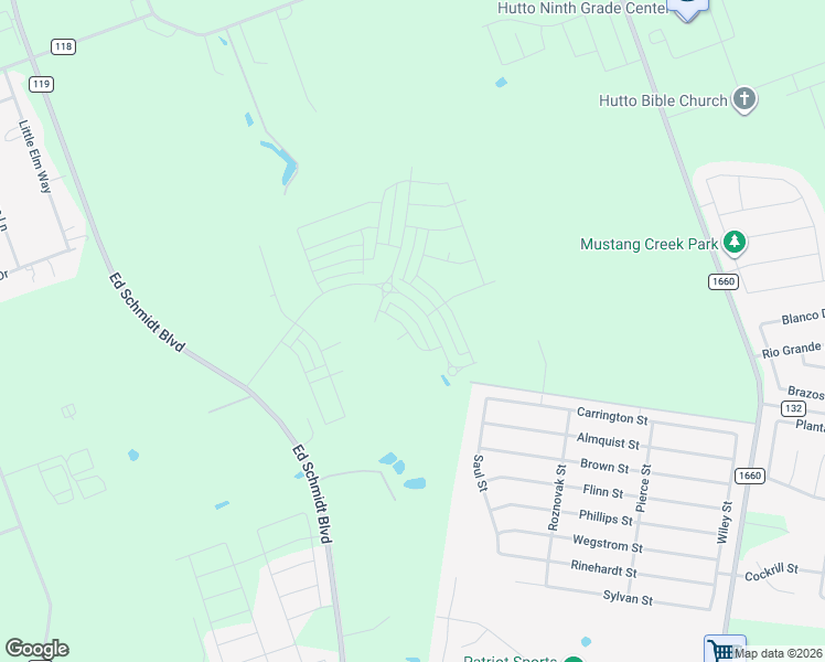 map of restaurants, bars, coffee shops, grocery stores, and more near Unnamed Road in Hutto