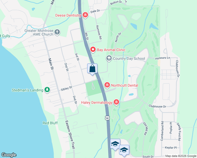 map of restaurants, bars, coffee shops, grocery stores, and more near in Baldwin County