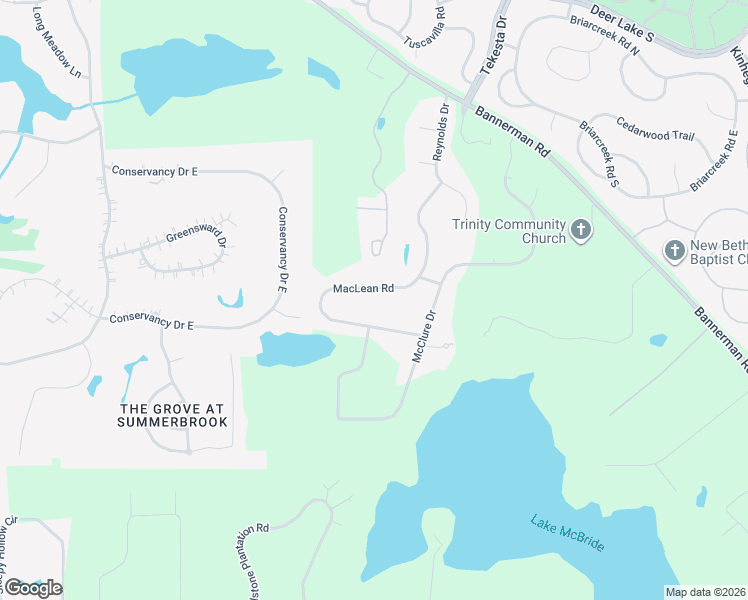 map of restaurants, bars, coffee shops, grocery stores, and more near 7824 Maclean Road in Tallahassee
