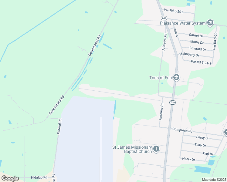 map of restaurants, bars, coffee shops, grocery stores, and more near 314 Veterans Drive in Opelousas