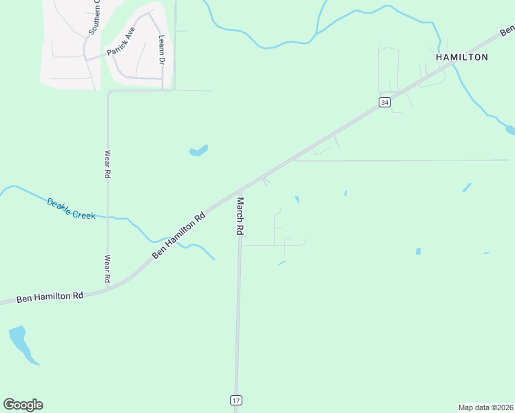 map of restaurants, bars, coffee shops, grocery stores, and more near 5770-5798 Ben Drive in Theodore