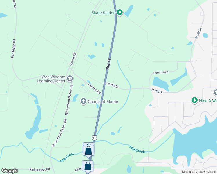 map of restaurants, bars, coffee shops, grocery stores, and more near 2-38 Quail Hollow in Picayune