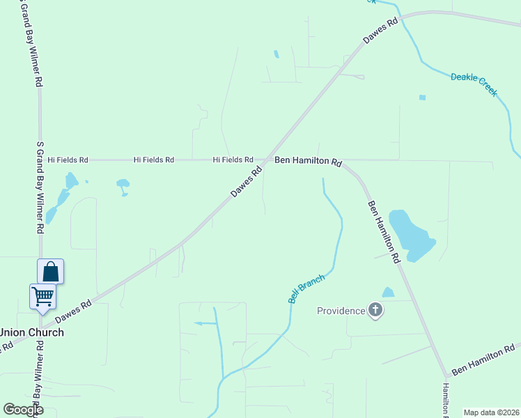 map of restaurants, bars, coffee shops, grocery stores, and more near 5615 Dawes Road in Grand Bay