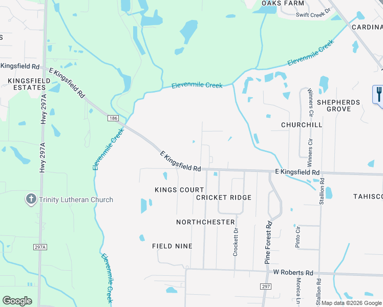 map of restaurants, bars, coffee shops, grocery stores, and more near 2075 Ryale Road in Gonzalez