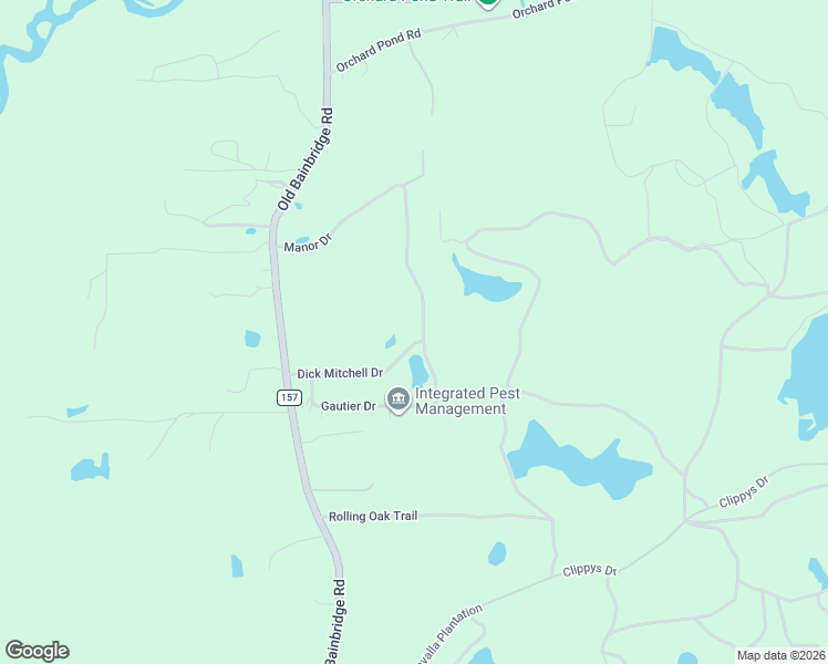 map of restaurants, bars, coffee shops, grocery stores, and more near 8454 Manor Drive in Tallahassee