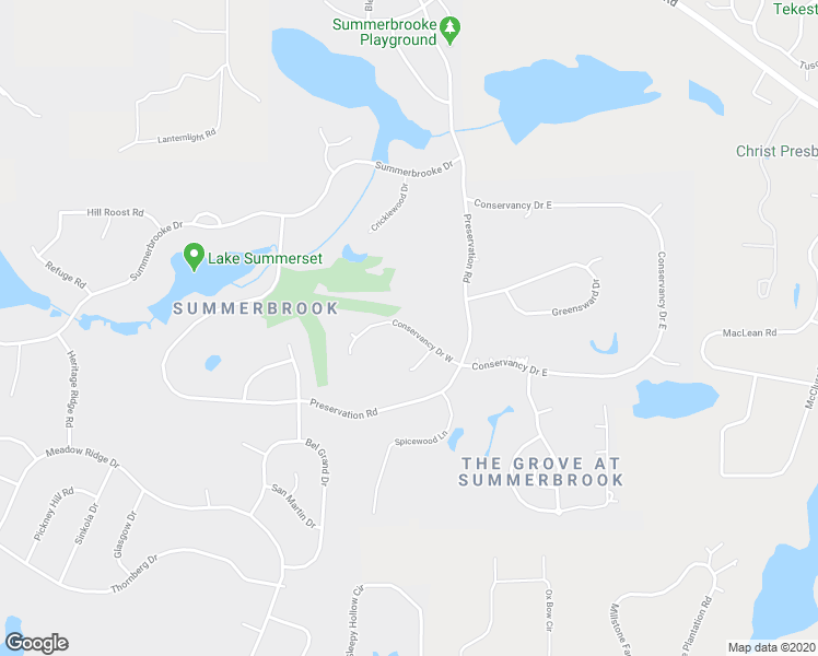 map of restaurants, bars, coffee shops, grocery stores, and more near 1165 Conservancy Drive West in Tallahassee