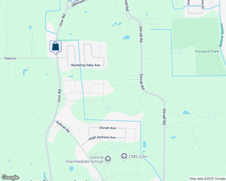 map of restaurants, bars, coffee shops, grocery stores, and more near 13541 Devall Road in Baton Rouge