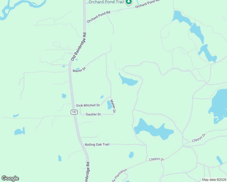 map of restaurants, bars, coffee shops, grocery stores, and more near 8496 Manor Drive in Tallahassee
