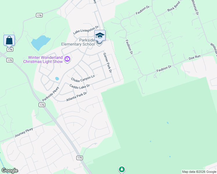 map of restaurants, bars, coffee shops, grocery stores, and more near 177 Fort Cobb Way in Georgetown