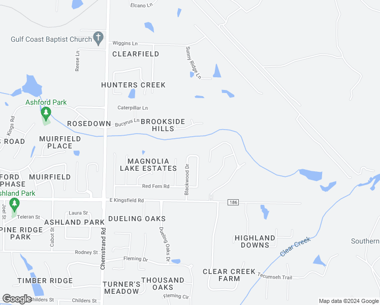 map of restaurants, bars, coffee shops, grocery stores, and more near 2707 Blackwood Drive in Cantonment