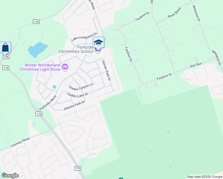 map of restaurants, bars, coffee shops, grocery stores, and more near 177 Fort Cobb Way in Georgetown