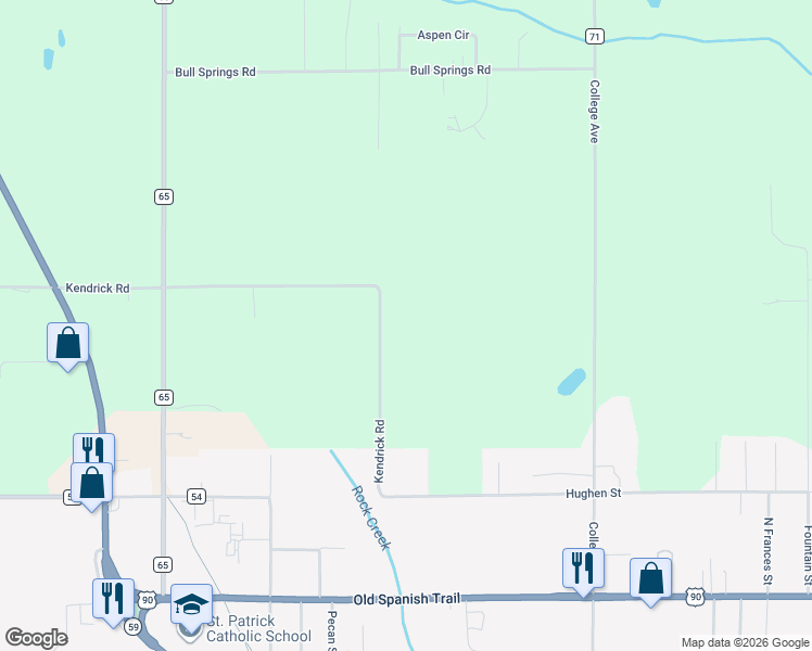 map of restaurants, bars, coffee shops, grocery stores, and more near in Robertsdale