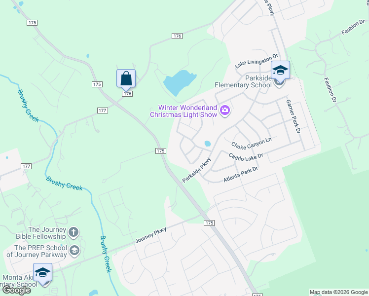 map of restaurants, bars, coffee shops, grocery stores, and more near 212 Fort Mabry Loop in Georgetown