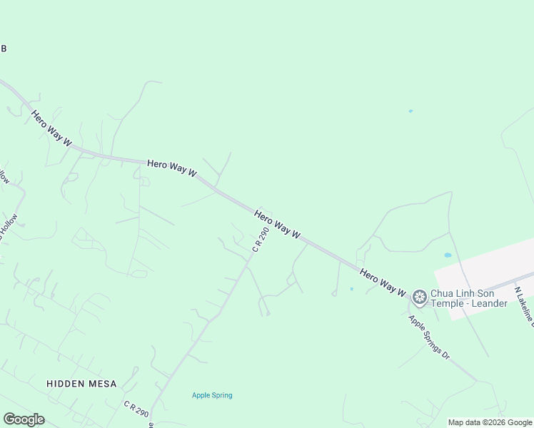 map of restaurants, bars, coffee shops, grocery stores, and more near 14380 Ranch Road in Leander