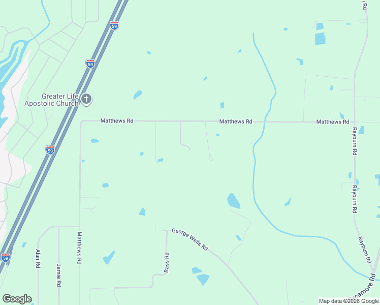 map of restaurants, bars, coffee shops, grocery stores, and more near 314 Matthews Rd in Carriere