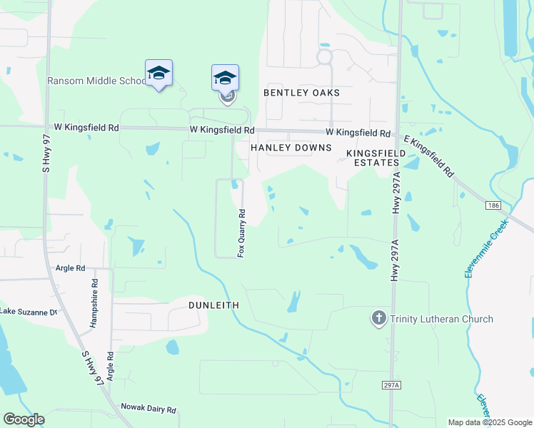 map of restaurants, bars, coffee shops, grocery stores, and more near 617 Meander Lane in Cantonment