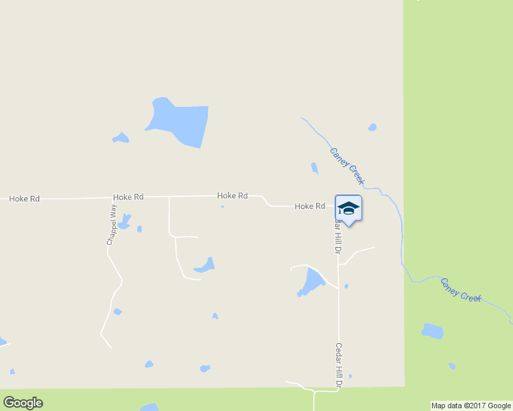 map of restaurants, bars, coffee shops, grocery stores, and more near 27687 Hoke Road in Richards