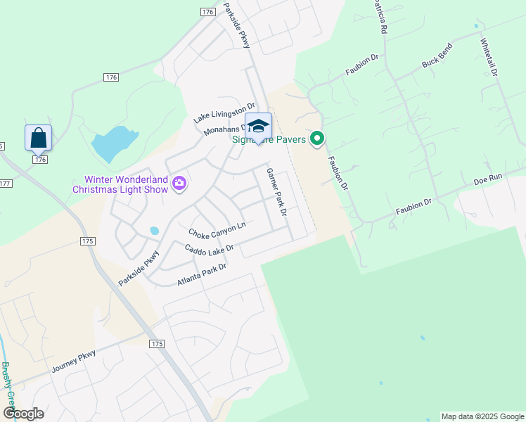 map of restaurants, bars, coffee shops, grocery stores, and more near 308 Alabaster Caverns Drive in Georgetown