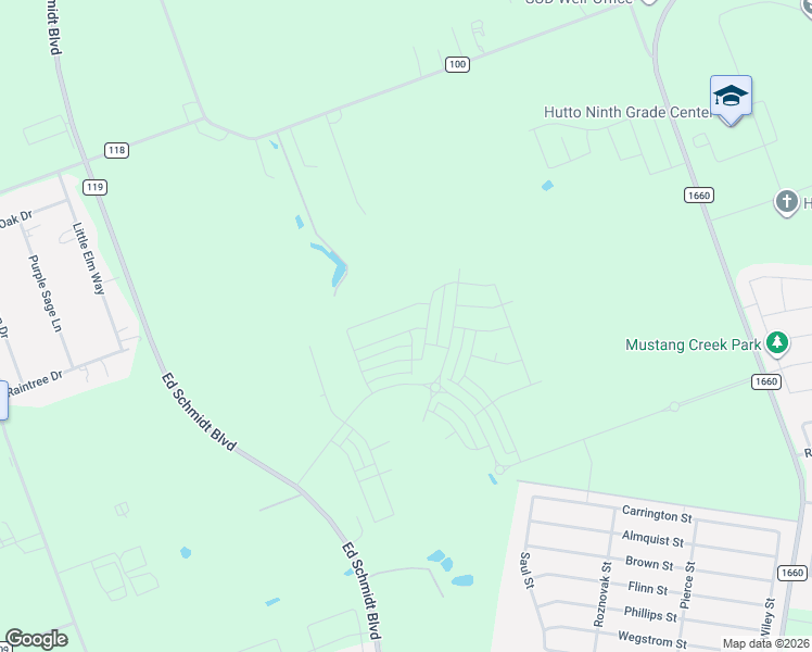 map of restaurants, bars, coffee shops, grocery stores, and more near County Road 119 in Hutto