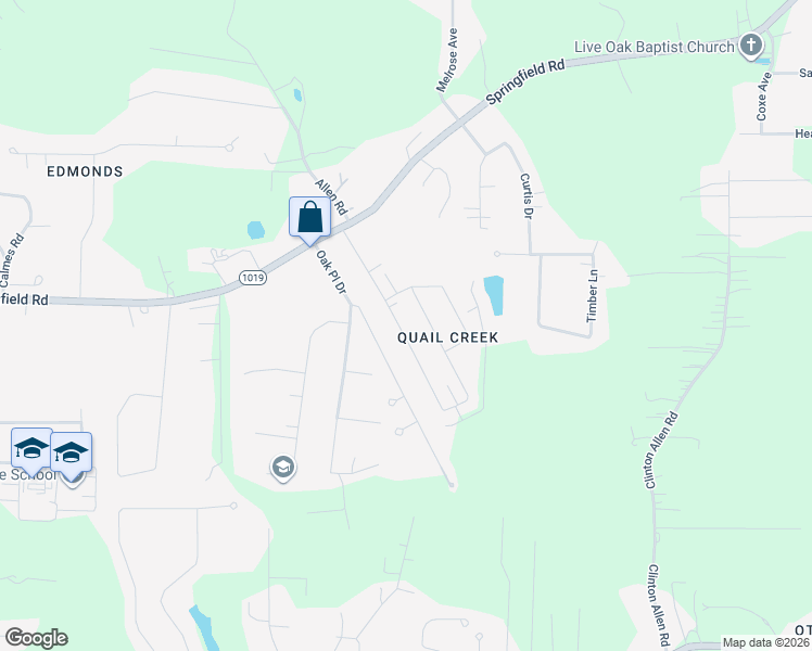 map of restaurants, bars, coffee shops, grocery stores, and more near 35059 Quail Creek Drive in Denham Springs