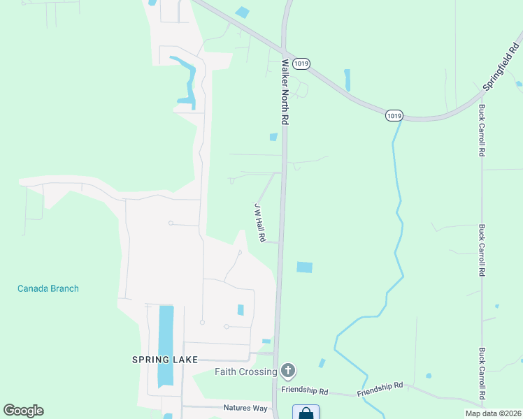 map of restaurants, bars, coffee shops, grocery stores, and more near 34946 J W Hall Road in Walker