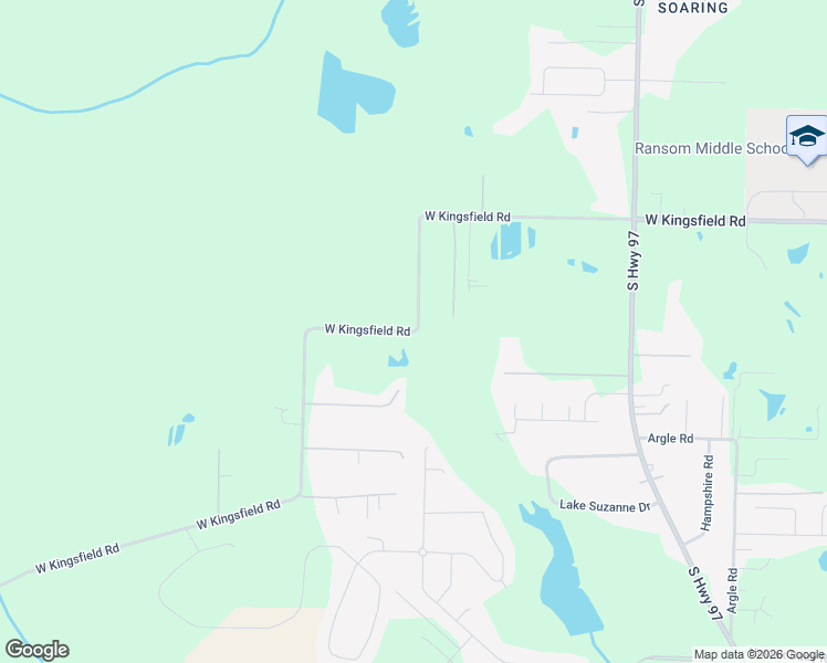 map of restaurants, bars, coffee shops, grocery stores, and more near West Kingsfield Road in Cantonment