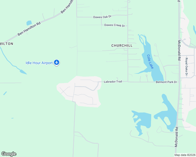 map of restaurants, bars, coffee shops, grocery stores, and more near 9082 Labrador Trail in Theodore