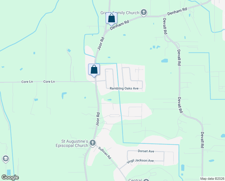 map of restaurants, bars, coffee shops, grocery stores, and more near 17732 Rambling Oaks Avenue in Baton Rouge