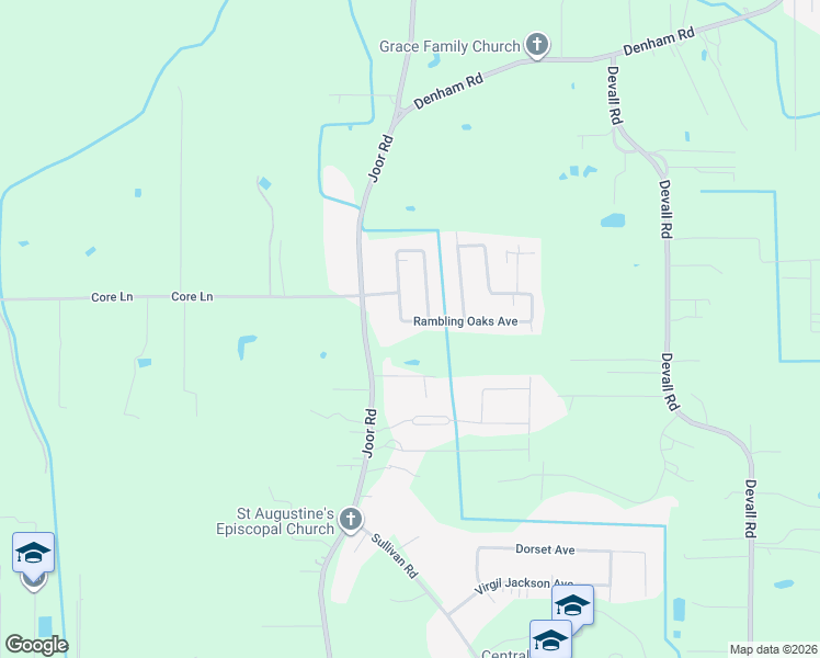 map of restaurants, bars, coffee shops, grocery stores, and more near 17732 Rambling Oaks Avenue in Baton Rouge
