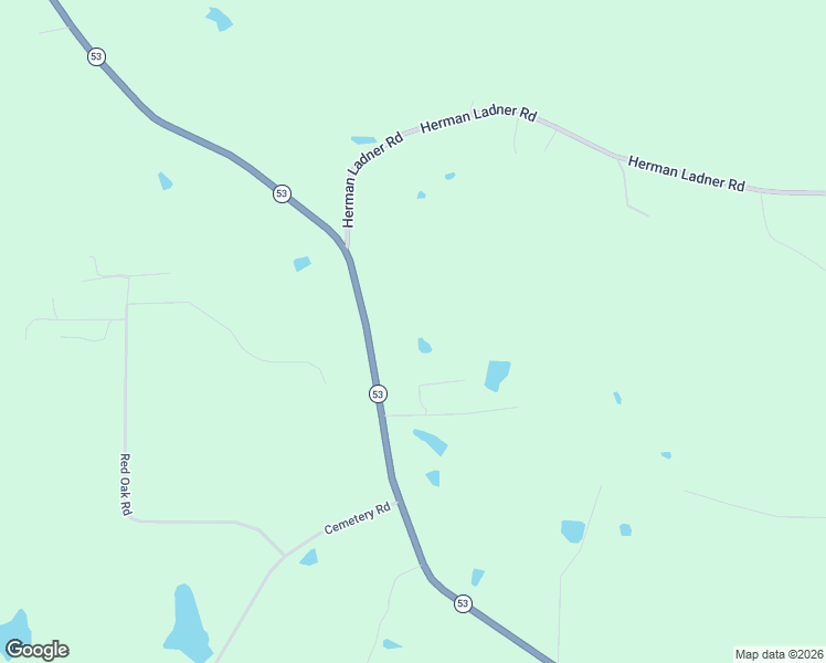 map of restaurants, bars, coffee shops, grocery stores, and more near 26426 Mississippi 53 in Saucier