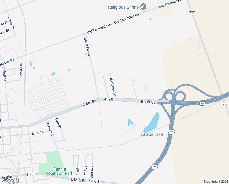 map of restaurants, bars, coffee shops, grocery stores, and more near 506 Mariposa Lane in Taylor