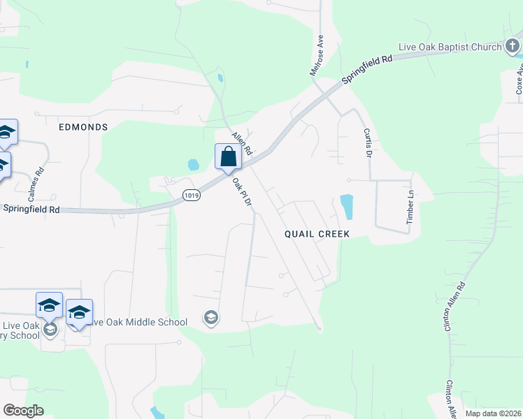 map of restaurants, bars, coffee shops, grocery stores, and more near 35131 Quail Creek Drive in Denham Springs
