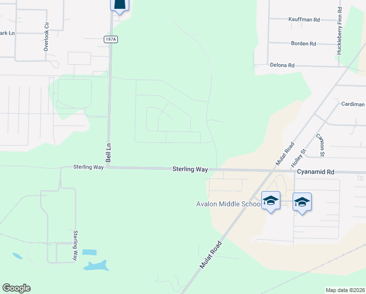 map of restaurants, bars, coffee shops, grocery stores, and more near Sterling Way in Milton