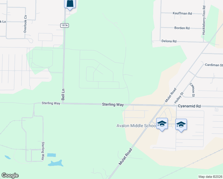 map of restaurants, bars, coffee shops, grocery stores, and more near Sterling Way in Milton