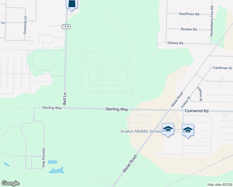 map of restaurants, bars, coffee shops, grocery stores, and more near Sterling Way in Milton