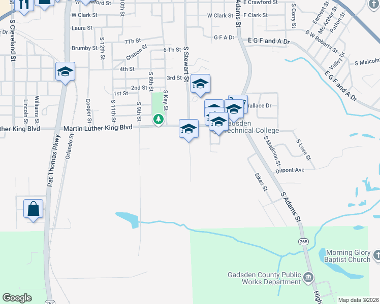 map of restaurants, bars, coffee shops, grocery stores, and more near 749 South Stewart Street in Quincy