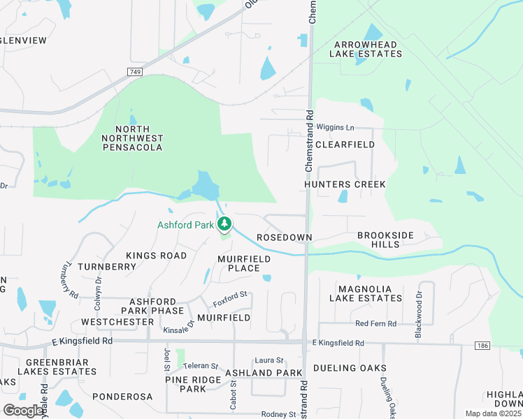 map of restaurants, bars, coffee shops, grocery stores, and more near 2524 Rosedown Drive in Cantonment