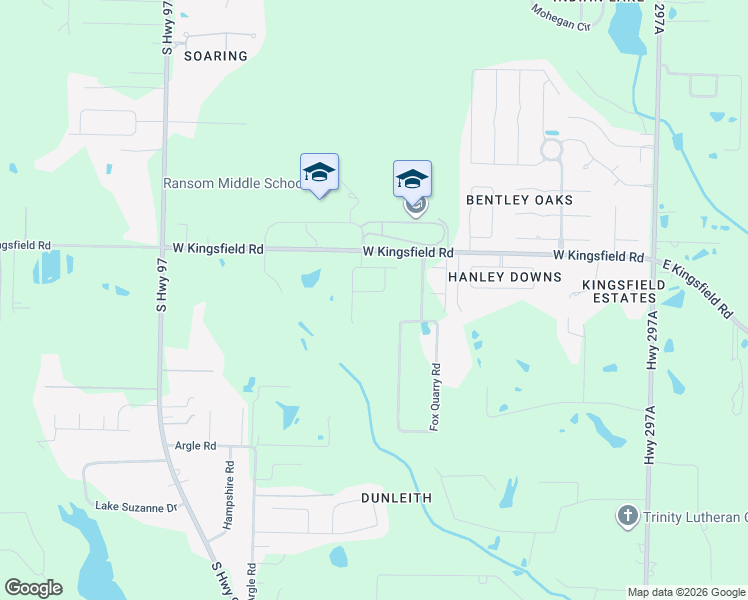 map of restaurants, bars, coffee shops, grocery stores, and more near 1921-1925 Fox Quarry Road in Cantonment