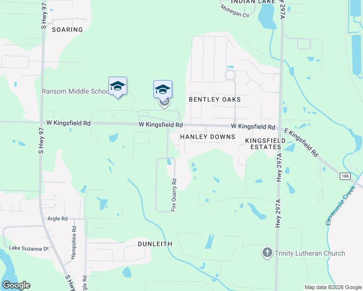 map of restaurants, bars, coffee shops, grocery stores, and more near 800 West Kingsfield Road in Cantonment