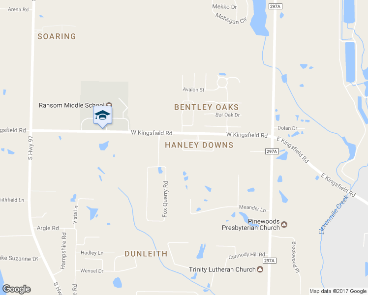 map of restaurants, bars, coffee shops, grocery stores, and more near 657 Hanley Downs Drive in Escambia
