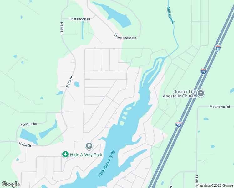 map of restaurants, bars, coffee shops, grocery stores, and more near 203-453 Ridgeview Drive in Carriere