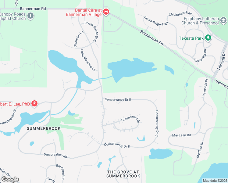 map of restaurants, bars, coffee shops, grocery stores, and more near 1427 Summerbrooke Drive in Tallahassee