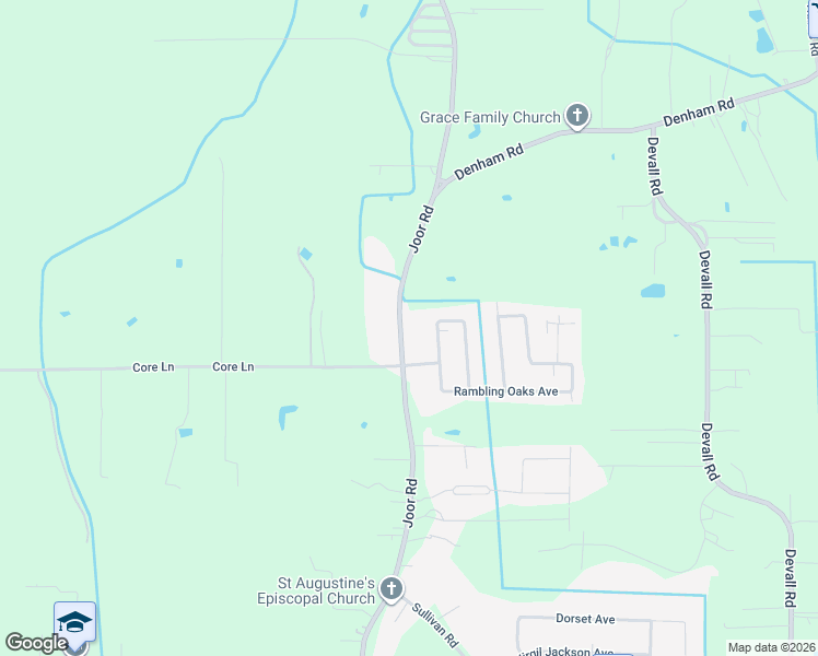 map of restaurants, bars, coffee shops, grocery stores, and more near 14016 Joor Road in Baton Rouge