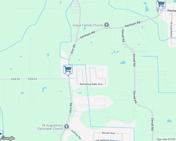 map of restaurants, bars, coffee shops, grocery stores, and more near 13951 Spreading Oaks Avenue in Baton Rouge