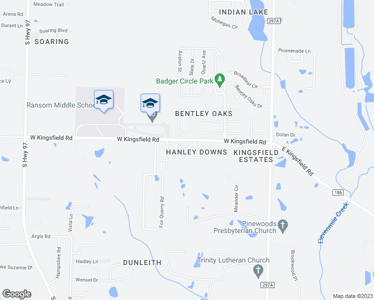 map of restaurants, bars, coffee shops, grocery stores, and more near 613 Hanley Downs Drive in Escambia County