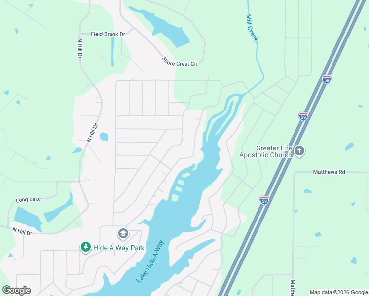 map of restaurants, bars, coffee shops, grocery stores, and more near 900-998 West Lakeshore Drive in Carriere
