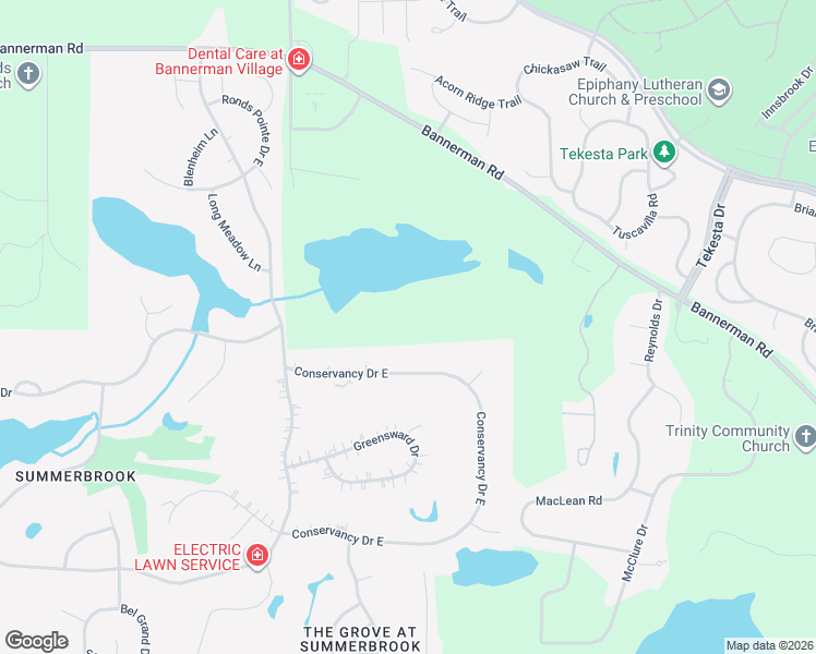 map of restaurants, bars, coffee shops, grocery stores, and more near 1387 Conservancy Drive East in Tallahassee