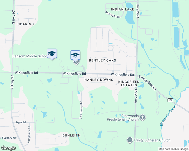 map of restaurants, bars, coffee shops, grocery stores, and more near 621 Hanley Downs Drive in Cantonment