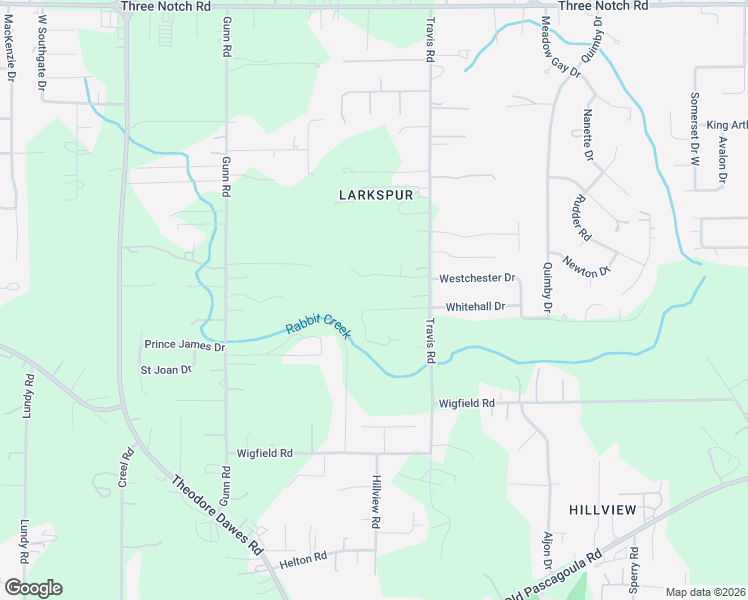 map of restaurants, bars, coffee shops, grocery stores, and more near 5472 Travis Road in Mobile