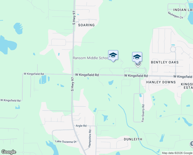 map of restaurants, bars, coffee shops, grocery stores, and more near 1211 West Kingsfield Road in Cantonment